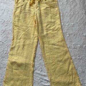 INC International Concepts Yellow Wide Leg Pants